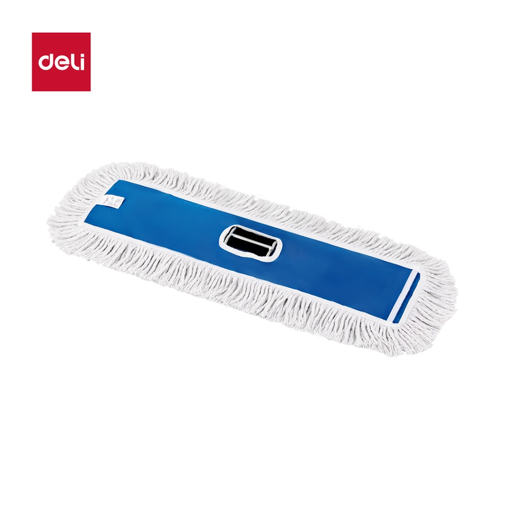 DELI/得力 尘推布头 LQ157-90 颜色:蓝；尺寸:90cm；包装:1套 单位:袋