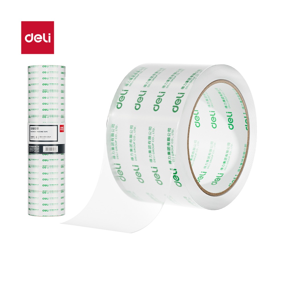 DELI/得力 封箱胶带 JD452 尺寸:60mm*60；包装:6卷/筒；笔芯规格:60mm 单位:筒