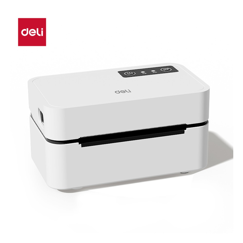 DELI/得力 热敏标签打印机 GE390W 颜色:白色；尺寸:155mm*82mm*63mm；额定功率:2 w 单位:台