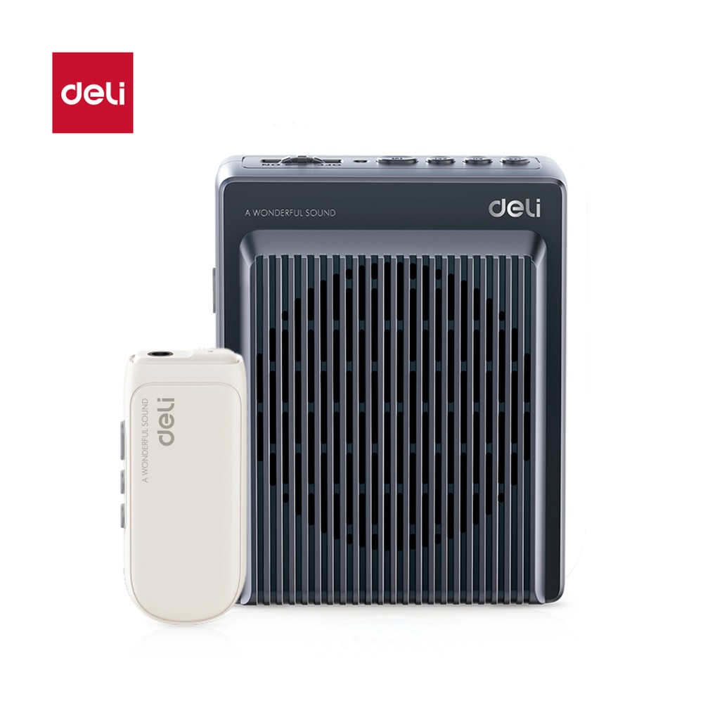 DELI/得力 扩音器音响 LT920T 颜色:米白、灰色；尺寸:(105*85*44)mm；适用:头戴版 单位:台