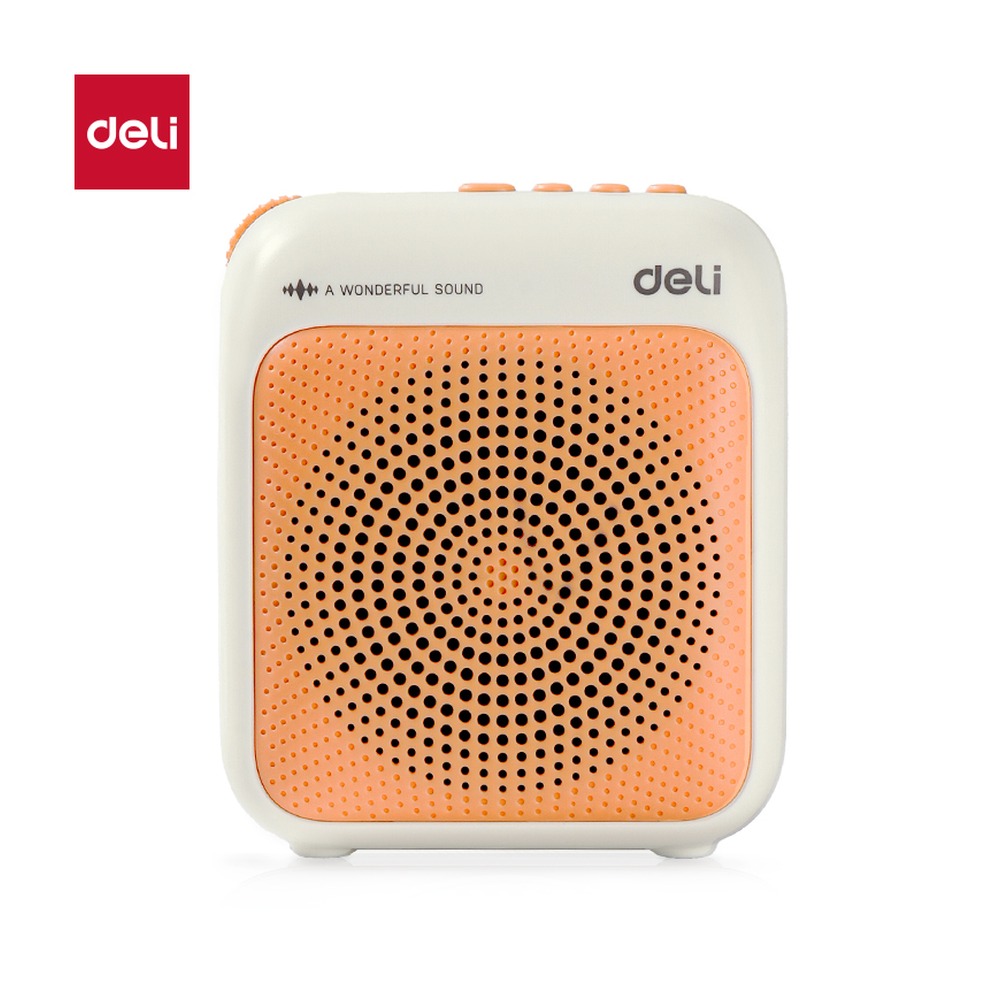 DELI/得力 多彩扩音器音响 LT915 颜色:黄；尺寸:2000m；适用:有线 单位:台