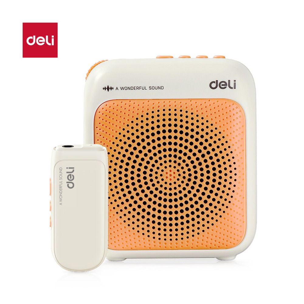 DELI/得力 多彩扩音器音响 LT915T 颜色:黄；尺寸:2000m 单位:台
