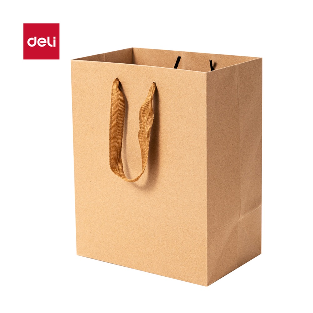 DELI/得力 包装盒 LQ722 颜色:黄色；材质:牛皮纸；尺寸:25cm*15cm*32cm；包装:10只/包 单位:包