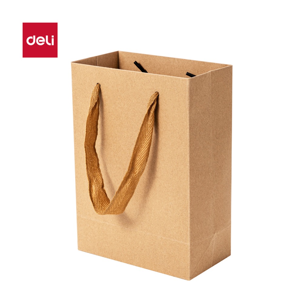 DELI/得力 包装盒 LQ719 颜色:黄色；材质:牛皮纸；尺寸:15cm*8cm*21cm；包装:10只/包 单位:包