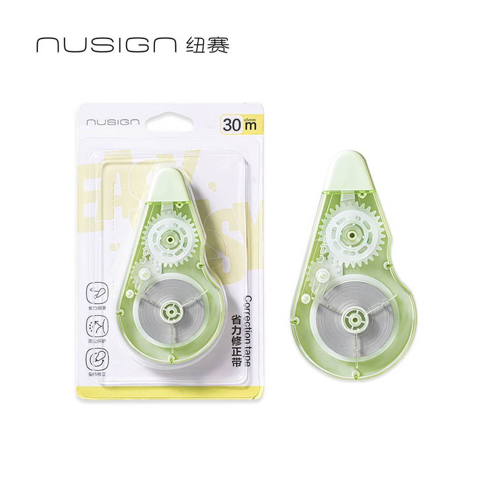DELI/得力 修正带 NS226 颜色:旷野绿；尺寸:5mm*30m；笔芯规格:5mm 单位:个