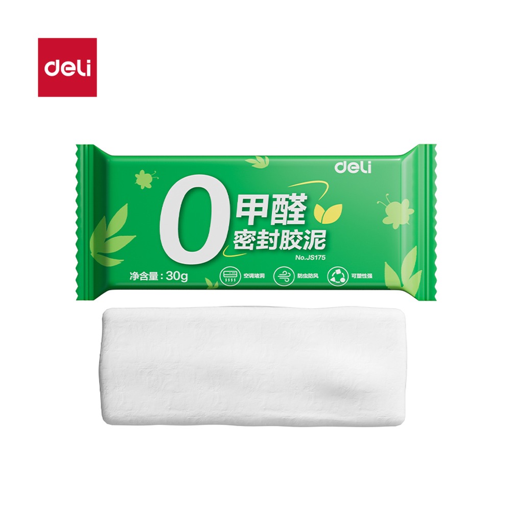 DELI/得力 零甲醛密封胶泥 JS175 颜色:白；克重:30g 单位:包
