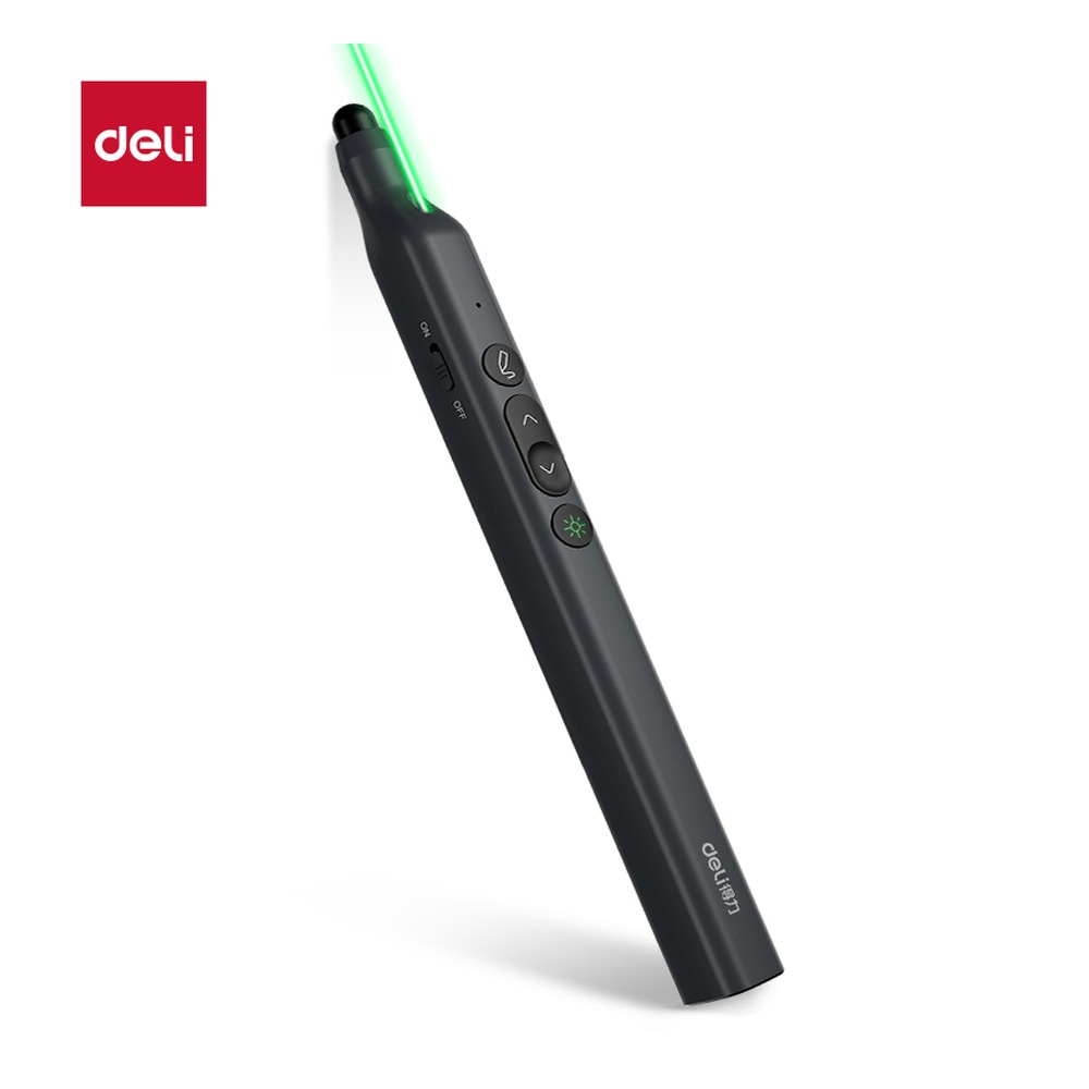 DELI/得力 激光翻页笔 MA114-G 颜色:黑 单位:支
