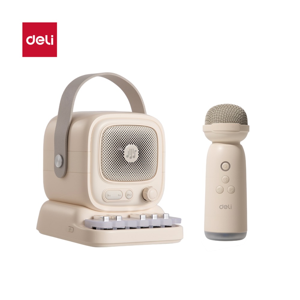 DELI/得力 钢琴款K歌音响 LT300A 颜色:黄 单位:台