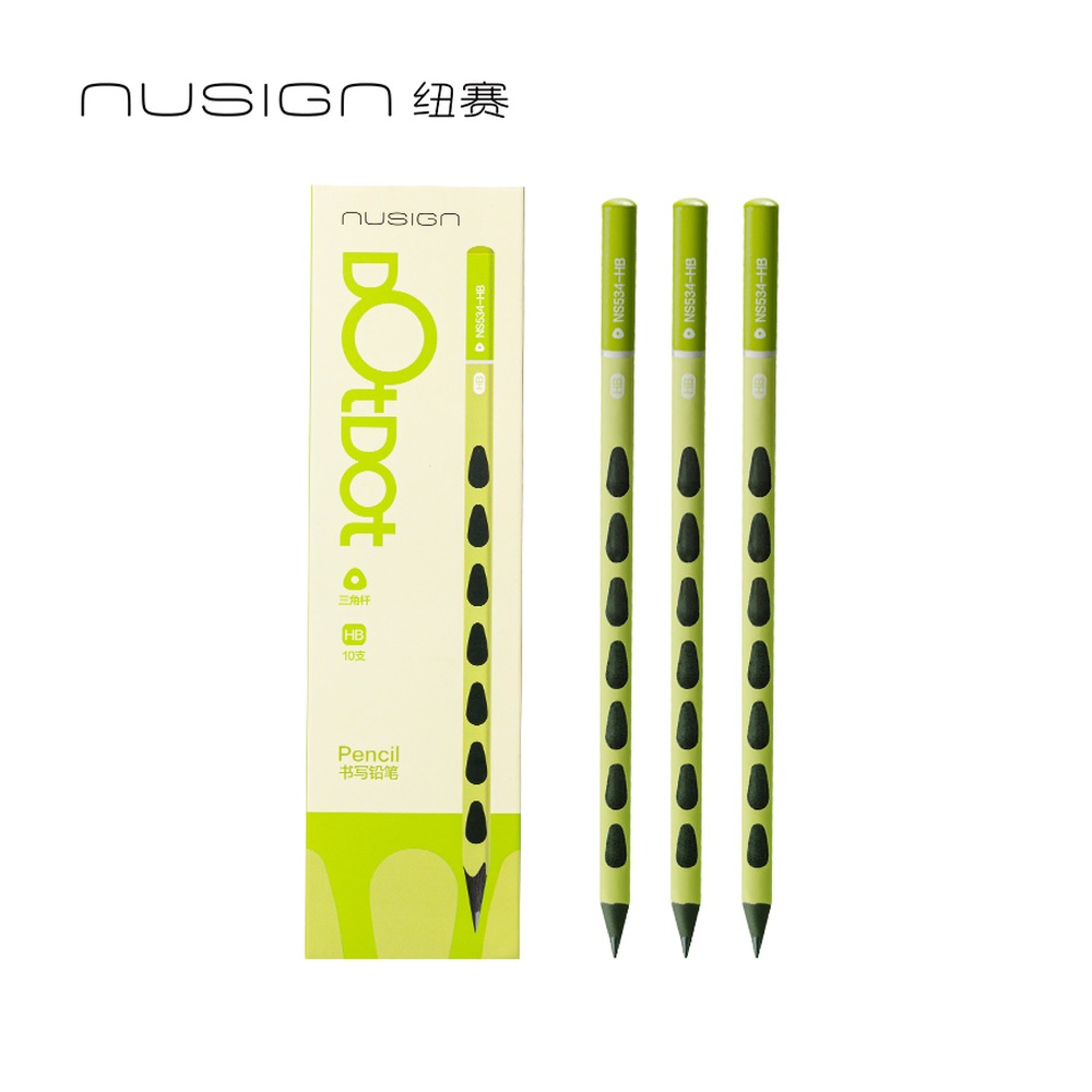 DELI/得力 铅笔 NS534-HB 规格:10支盒；颜色:混；材质:黑木+石墨铅芯；尺寸:8.2mmx175mm (单支)；包装:10支/盒 单位:盒