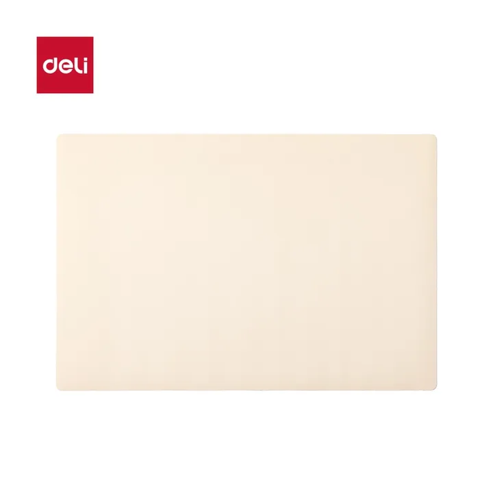 DELI/得力 学生桌垫 PP859 颜色:奶肤白；材质:PP；尺寸:60cm；包装:单盒装 单位:盒