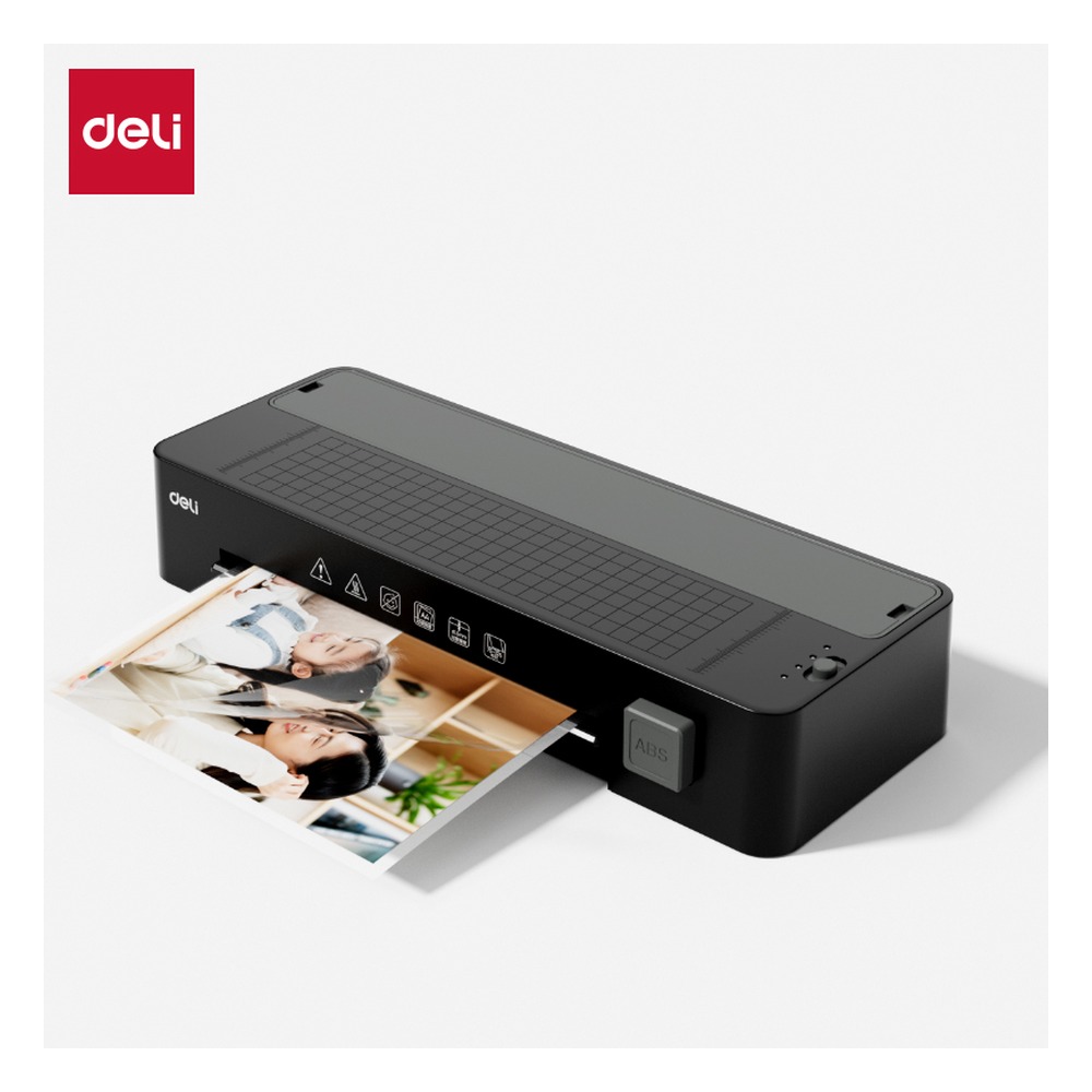DELI/得力 个人塑封机 GQ408 颜色:黑色；尺寸:375mm*150mm*68mm；额定功率:270W 单位:台