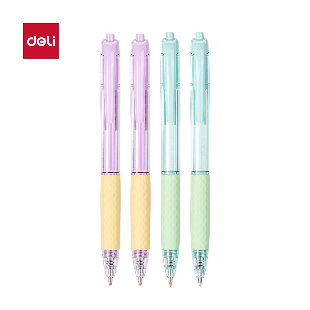 DELI/得力 低粘圆珠笔 SA250 规格:墨水颜色；颜色:黑；尺寸:0.7mm；笔芯规格:0.7mm子弹头 单位:支