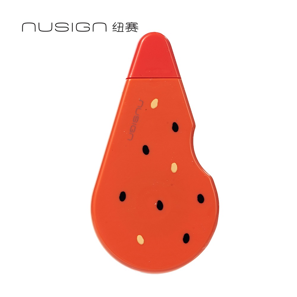 DELI/得力 修正带 NS119 颜色:芝士乳酪西瓜果红；尺寸:7mm*12m；笔芯规格:7mm 单位:个