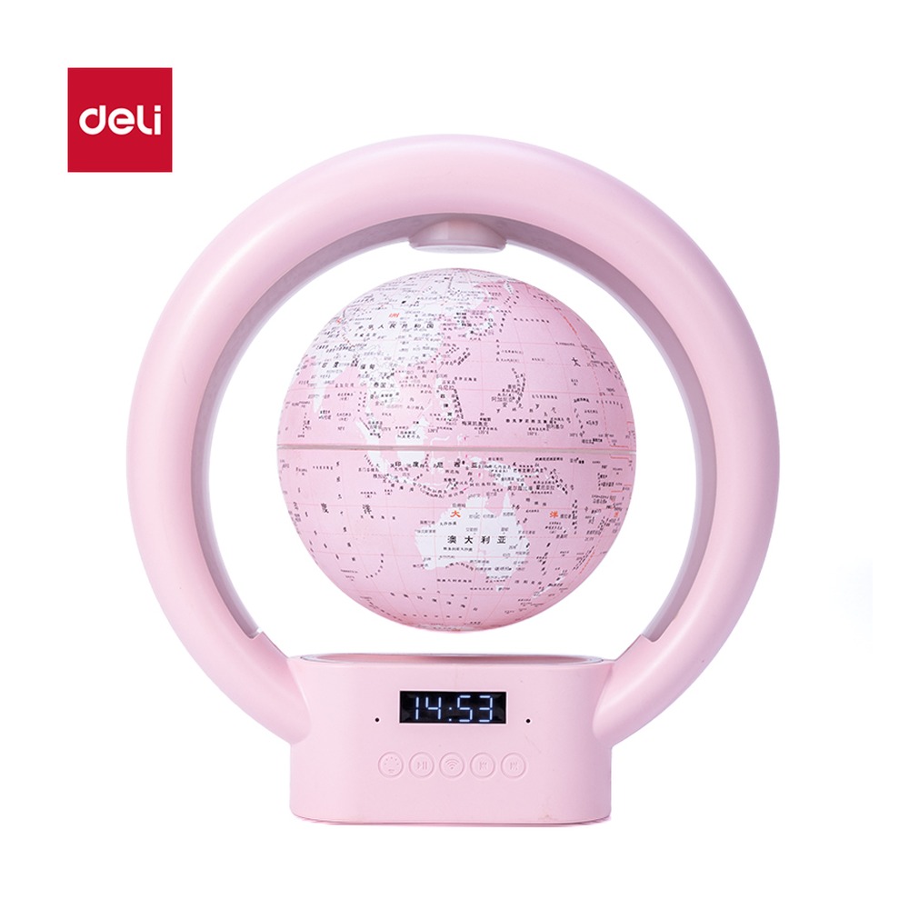 DELI/得力 智能款磁悬浮地球仪 LG106 颜色:粉色 单位:盒