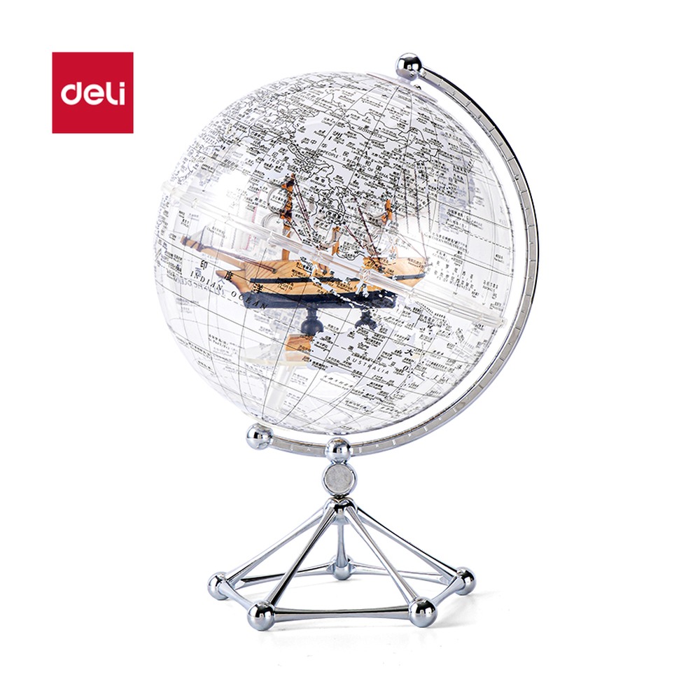 DELI/得力 地球仪帆船款 LG116-20C 颜色:混；尺寸:20cm 单位:盒