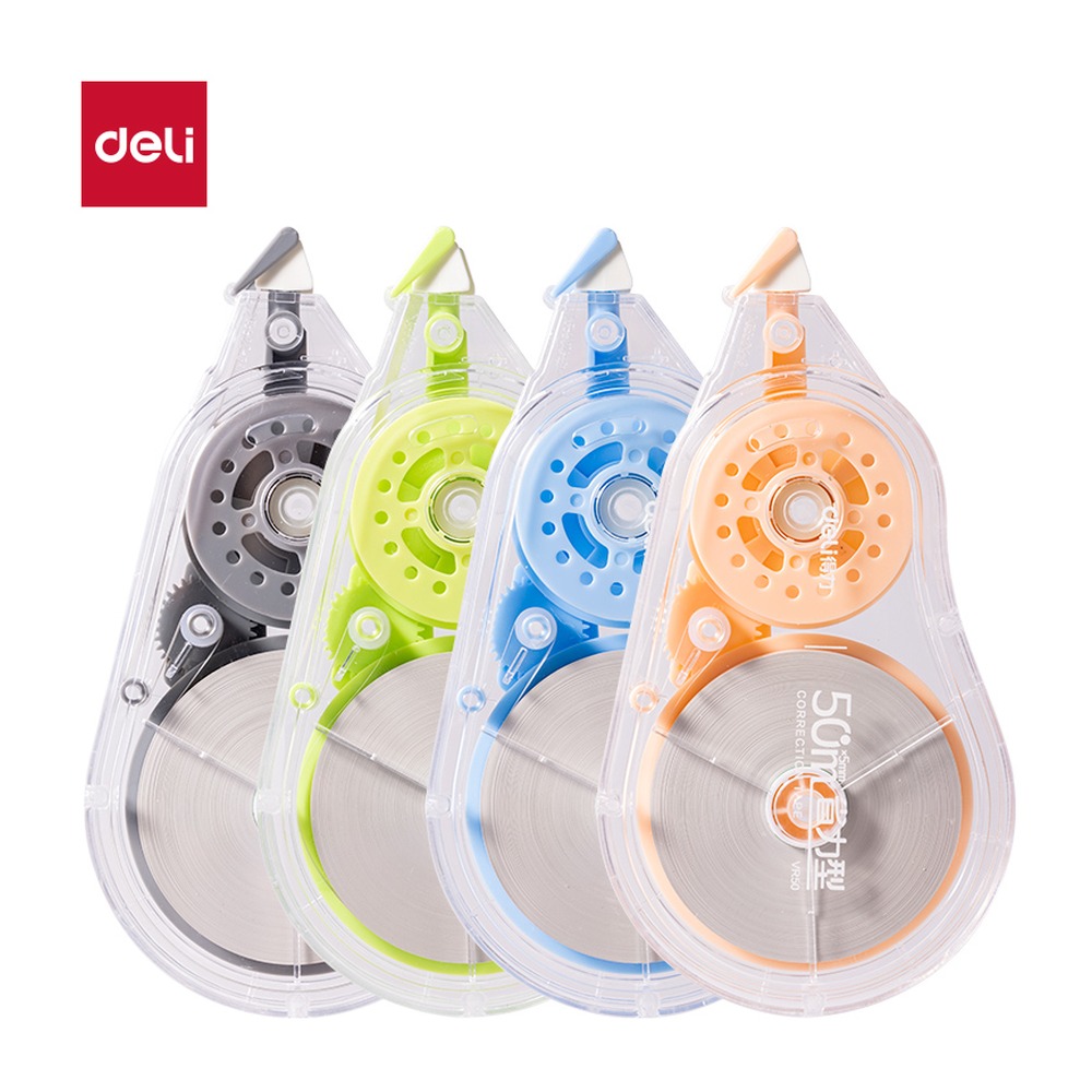 DELI/得力 修正带 VR50 颜色:混色；尺寸:5mm*50m；笔芯规格:5mm 单位:个