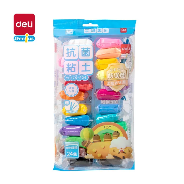 DELI/得力 自封袋粘土 YC175-P24 颜色:混；包装:袋 单位:袋