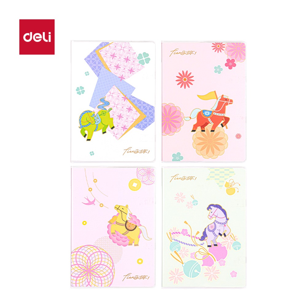 DELI/得力 胶套本32K MAN015 尺寸:32K；其他:72张 单位:本