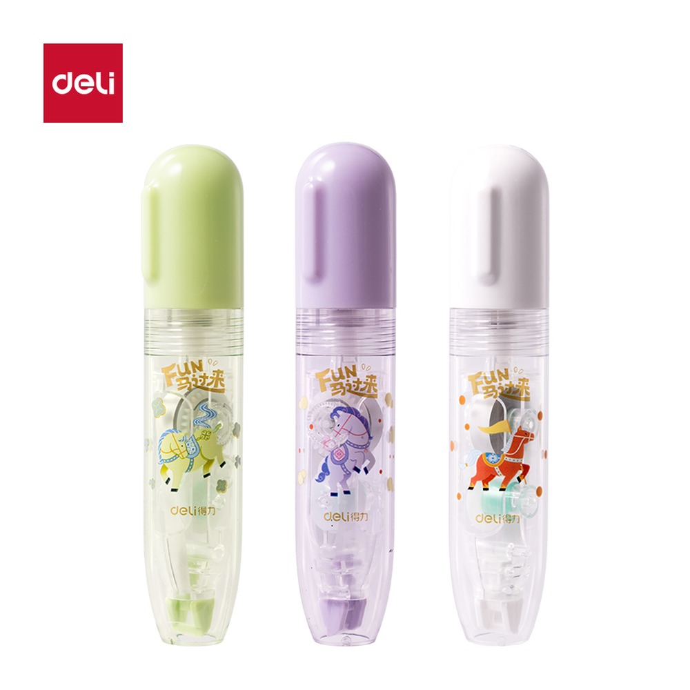 DELI/得力 修正带 MAN031 颜色:混；尺寸:5mm*6m；笔芯规格:5mm 单位:个