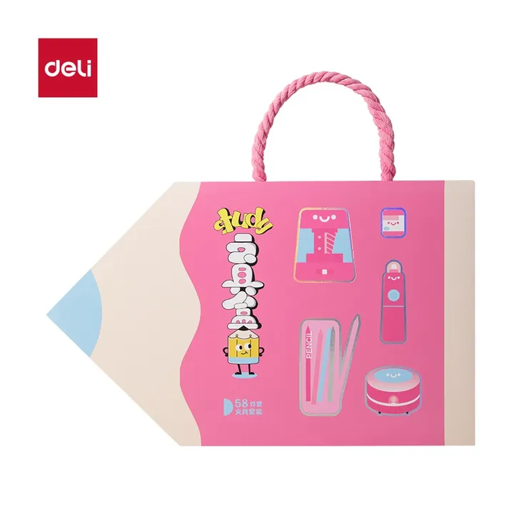 DELI/得力 文具礼盒 33304 颜色:粉色；包装:套 单位:套