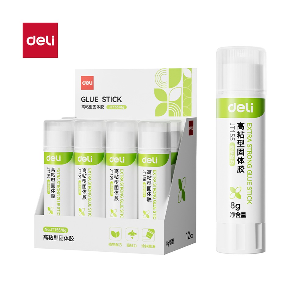 DELI/得力 固体胶淀粉 JT155 颜色:白色；克重:8G 单位:支