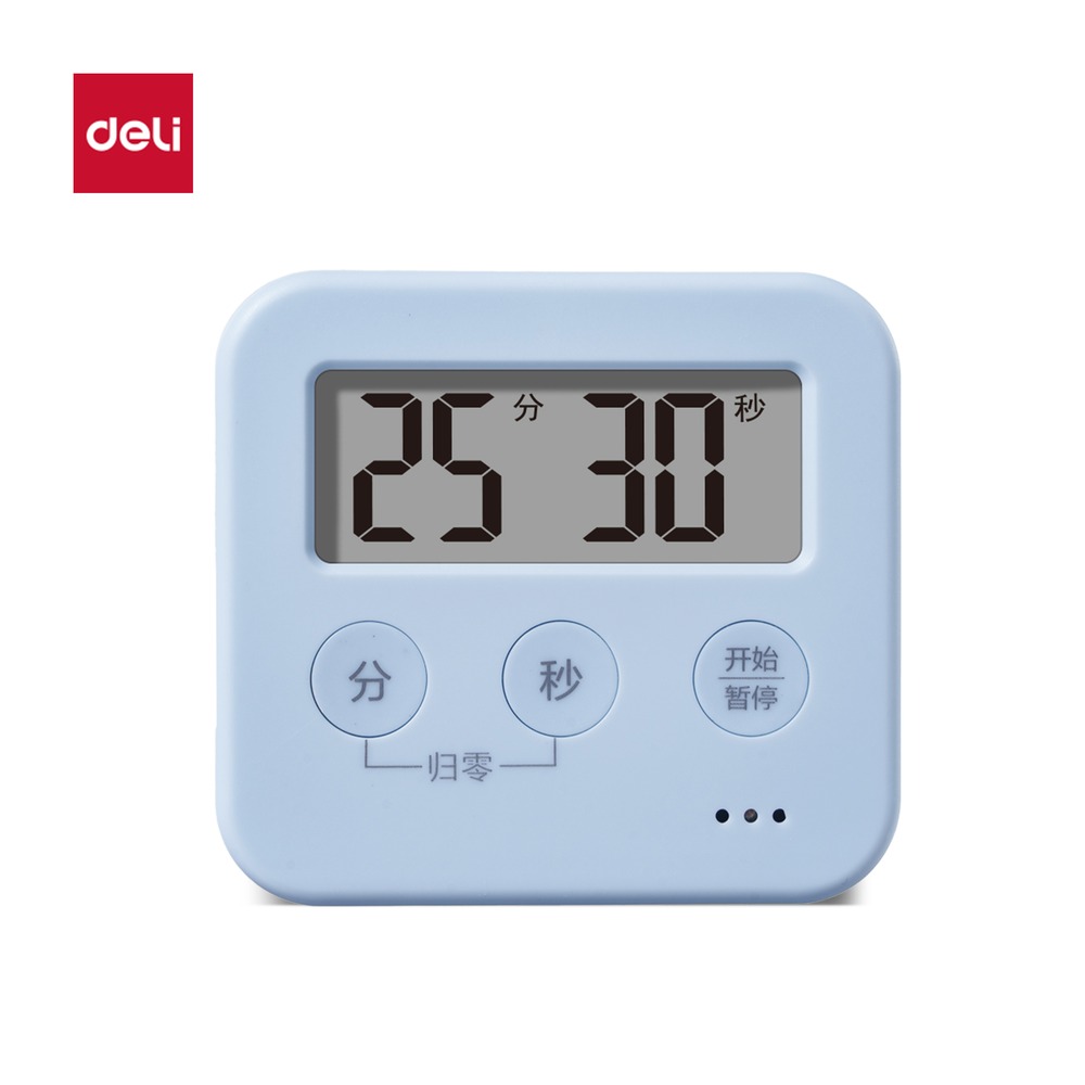 DELI/得力 时钟计时器 LE206 颜色:蓝 单位:台