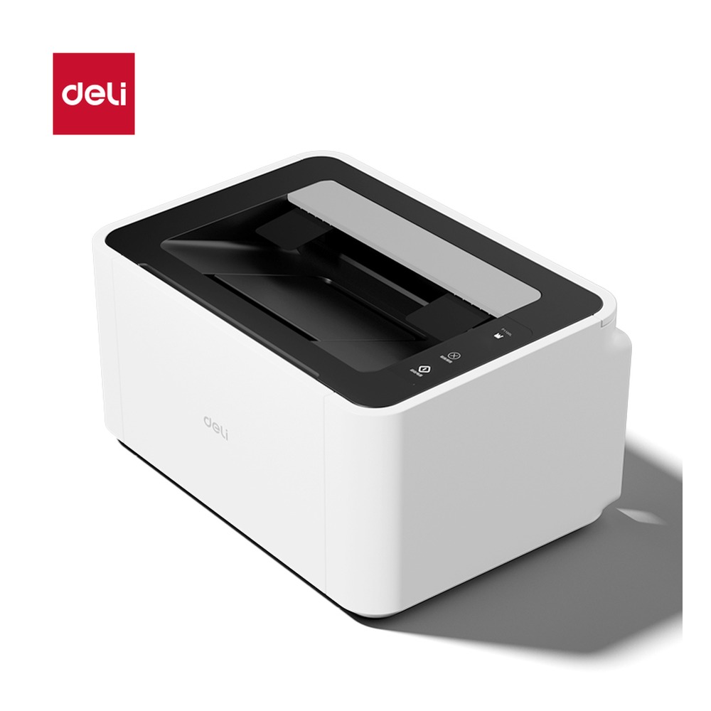 DELI/得力 黑白激光打印机 P1100L 颜色:白色；尺寸:343mmx*229mmx*186mm；额定功率:11 W；打印速度:20页/分钟 单位:台