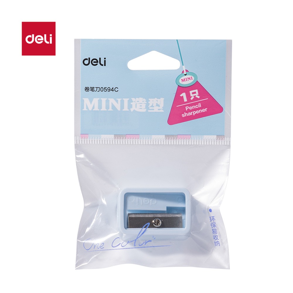 DELI/得力 卷笔刀 0594C 颜色:蓝色 单位:袋