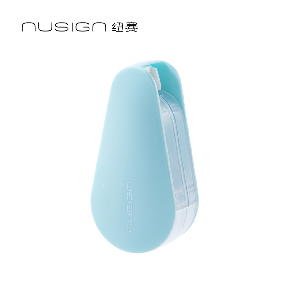 DELI/得力 修正带 NS227 颜色:淡青蓝；尺寸:5mm*12m；笔芯规格:5mm 单位:个