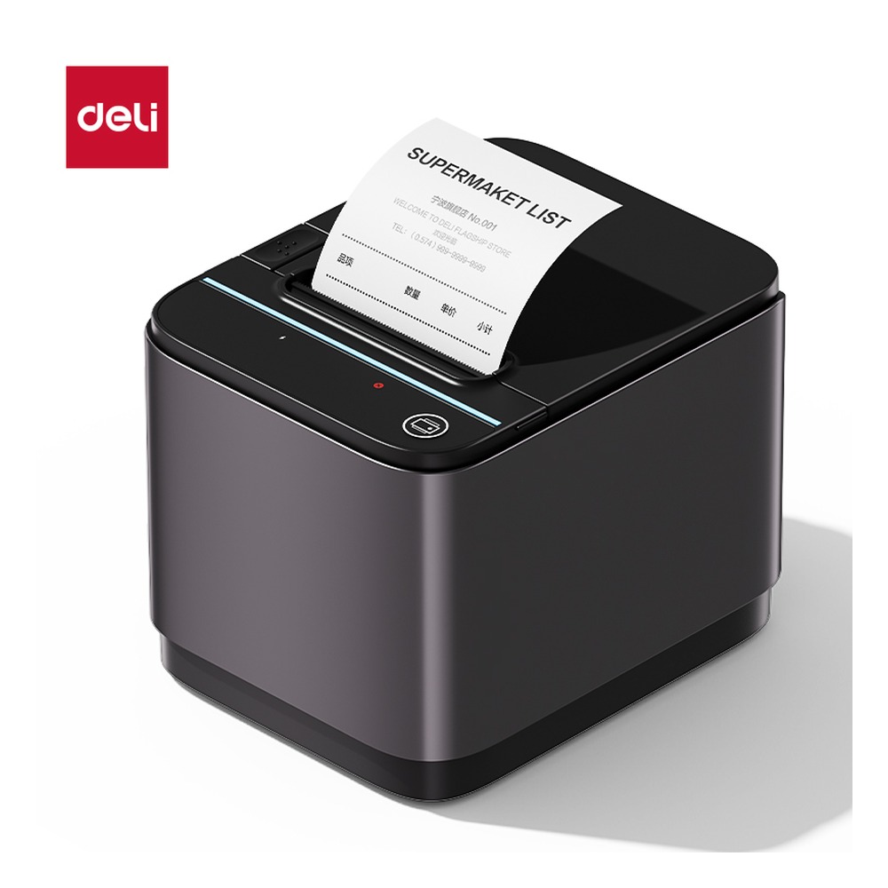 DELI/得力 热敏票据打印机 GE805PN 颜色:黑色；尺寸:175mm*140mm*130mm 单位:台