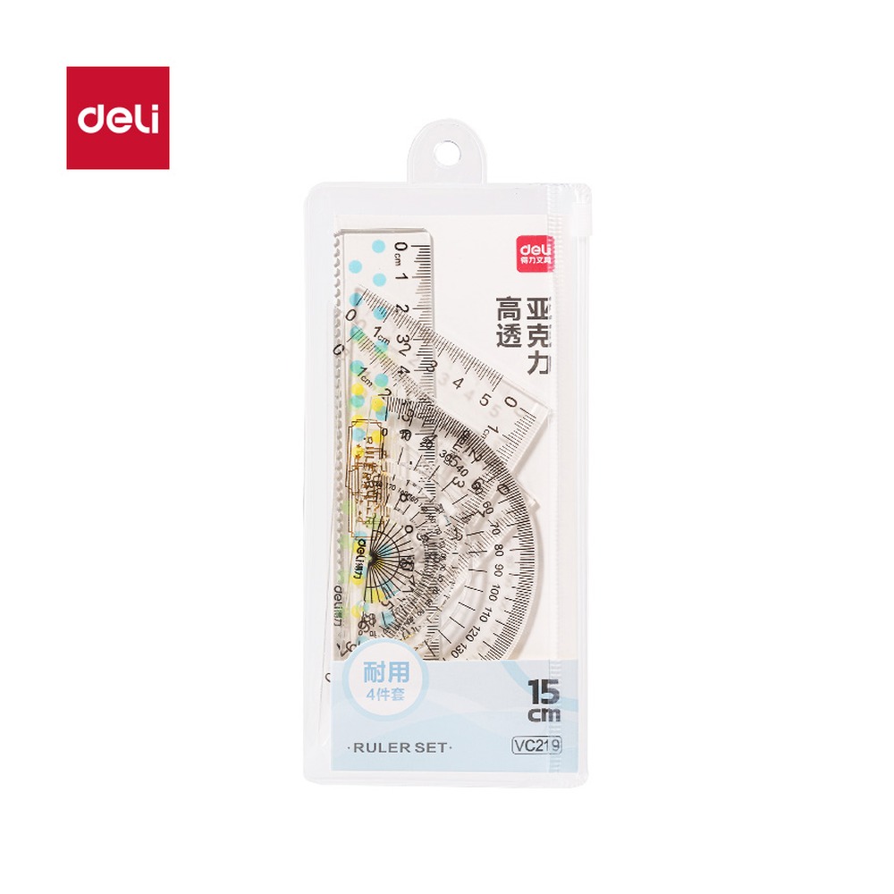 DELI/得力 套尺 VC219 颜色:蓝；尺寸:15cm 单位:套