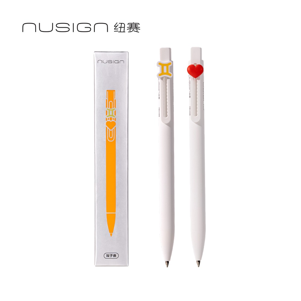 DELI/得力 速干按动中性笔 NS894-5 规格:2支盒；颜色:黑；尺寸:0.5mm；包装:2支/盒；笔芯规格:0.5mm子弹头 单位:盒
