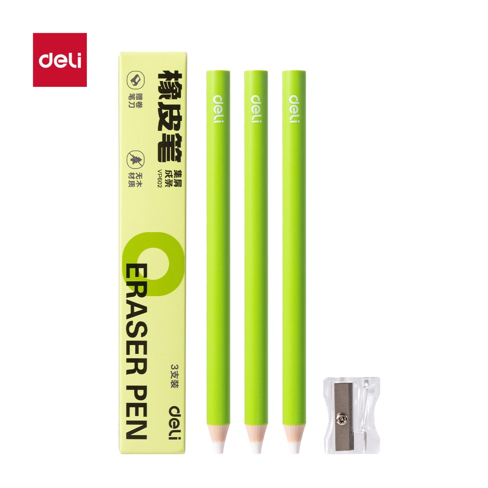 DELI/得力 无木橡皮笔 VP601 颜色:混 单位:盒