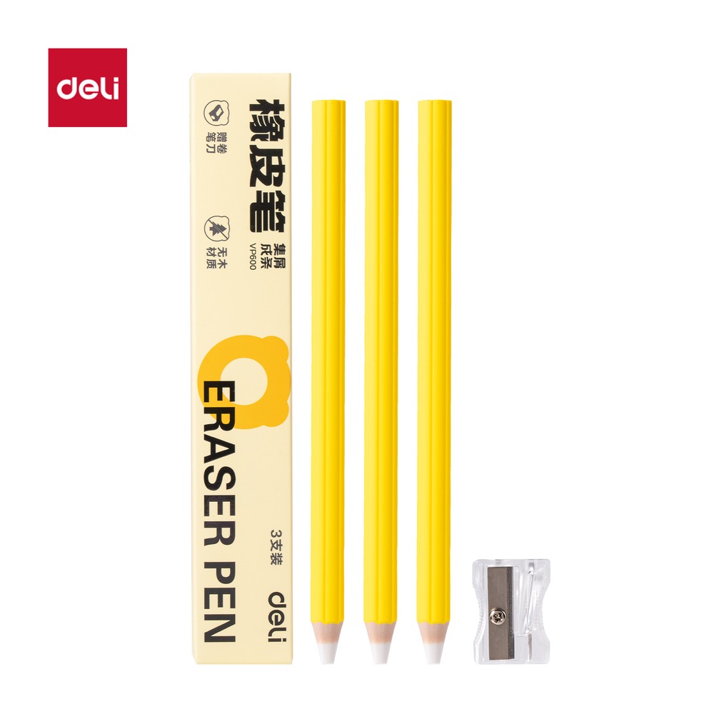 DELI/得力 无木橡皮笔 VP600 颜色:混 单位:盒