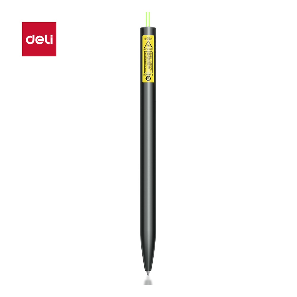 DELI/得力 激光笔 MA304-G 颜色:灰；材质:铝合金外壳；尺寸:10*157mm；包装:支 单位:个