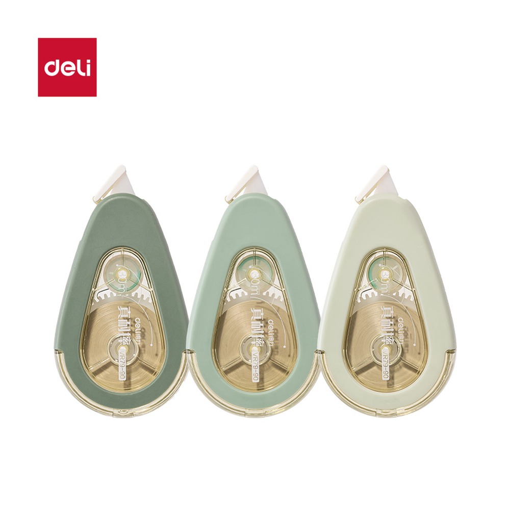 DELI/得力 修正带 VR79-90 颜色:绿；尺寸:5mm*90m；笔芯规格:5mm 单位:套
