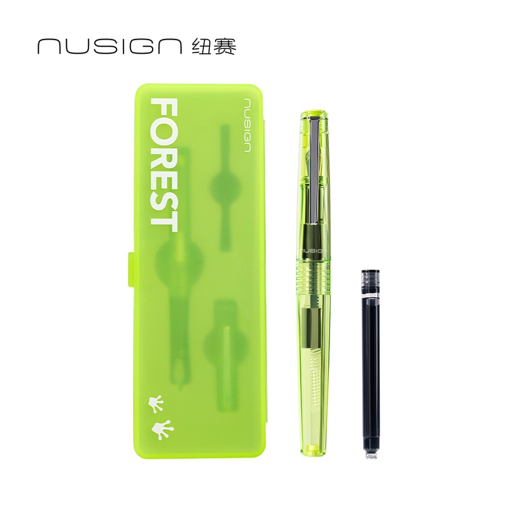 DELI/得力 速干学生钢笔EF明尖 NS668-F 颜色:绿 单位:盒
