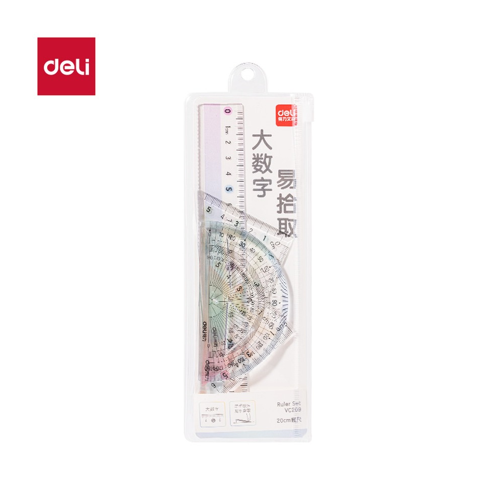 DELI/得力 彩虹易拾取套尺 VC209 尺寸:20cm 单位:套