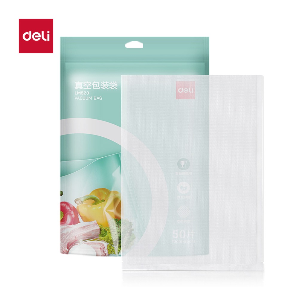 DELI/得力 真空包装袋 LM520 尺寸:15cm；包装:50片/包 单位:包