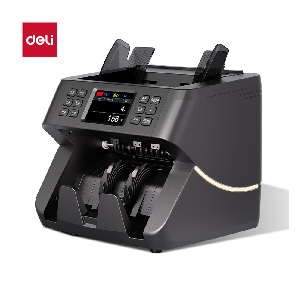 DELI/得力 点钞机 9160 颜色:黑；材质:ABS+人金属；尺寸:238mmx268mmx283mm；额定功率:50W/ 单位:台
