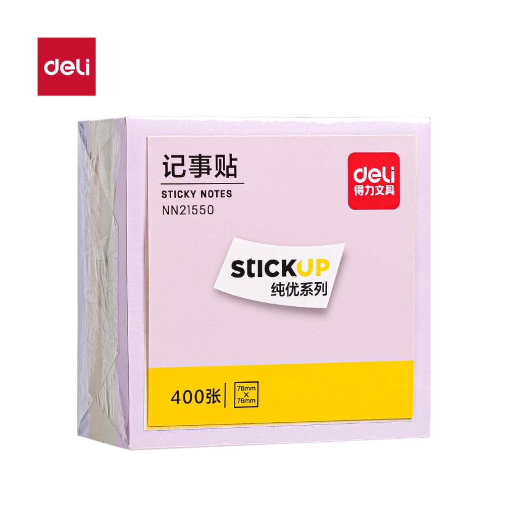 DELI/得力 记事贴 NN21550 颜色:混；尺寸:76*76mm；笔芯规格:76mm 单位:袋