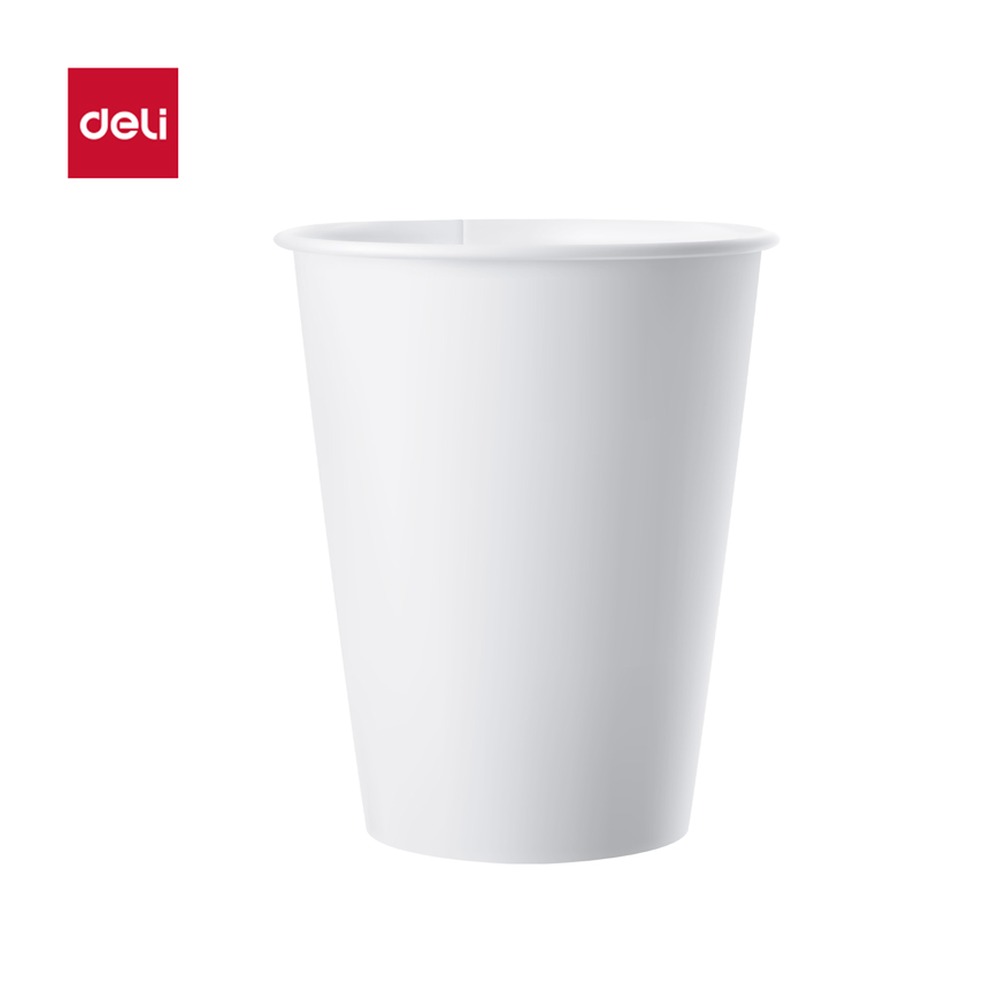 DELI/得力 纸杯定制 WLL230-1W 颜色:白；尺寸:250m；容量:250ml 单位:箱