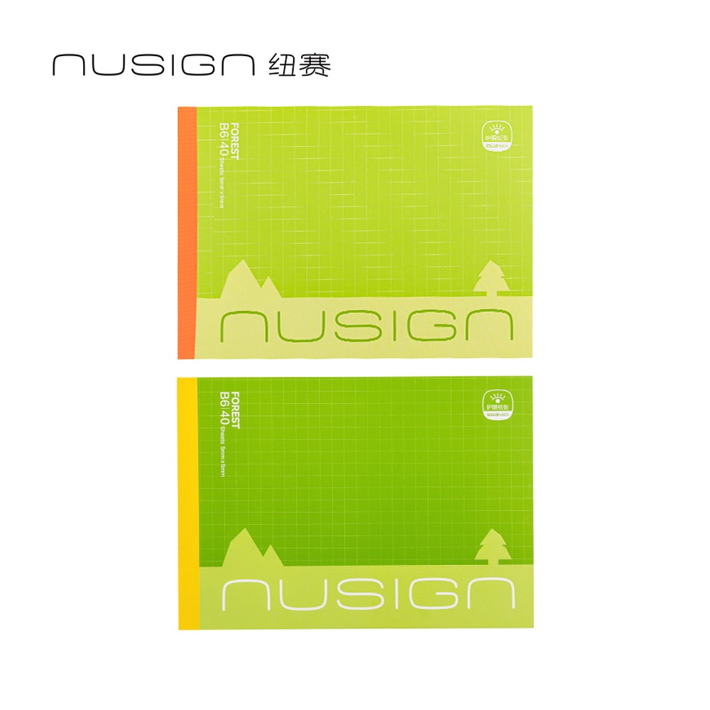 DELI/得力 目愈森林横向随身本B6 NS376-F 规格:B6/40张；颜色:夏木绿/新叶绿；尺寸:179mmx126mm；结构:目愈森林横向；纸张规格:B6 单位:本