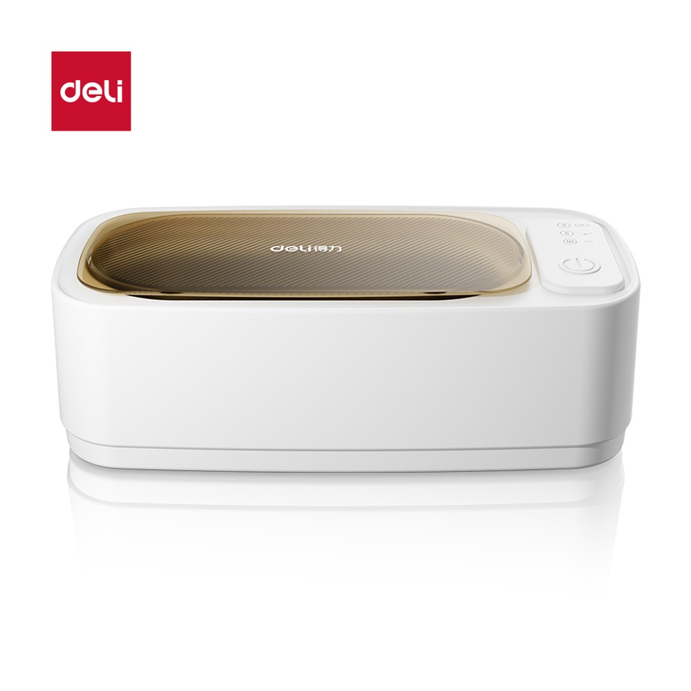 DELI/得力 超声波清洗机 PG662 颜色:白色；尺寸:213mmx*98mmx*71mm 单位:台