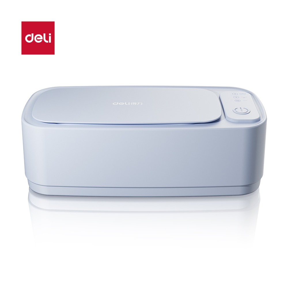 DELI/得力 超声波清洗机 PG664 颜色:蓝色；尺寸:213mmx*98mmx*71mm 单位:台