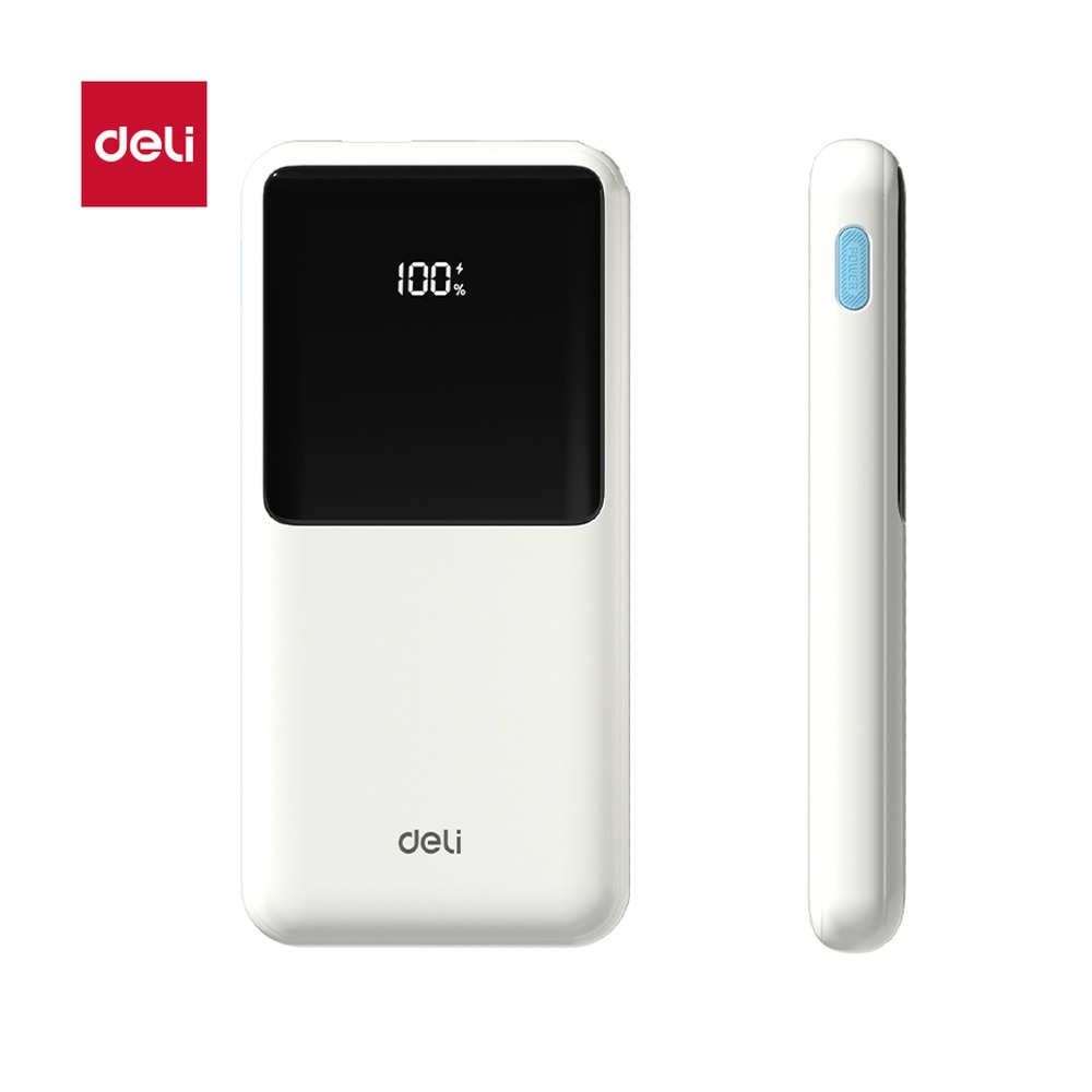 DELI/得力 充电宝ah不带线 ME711 颜色:白色；电池容量:10000mAh；额定功率:37W 单位:台