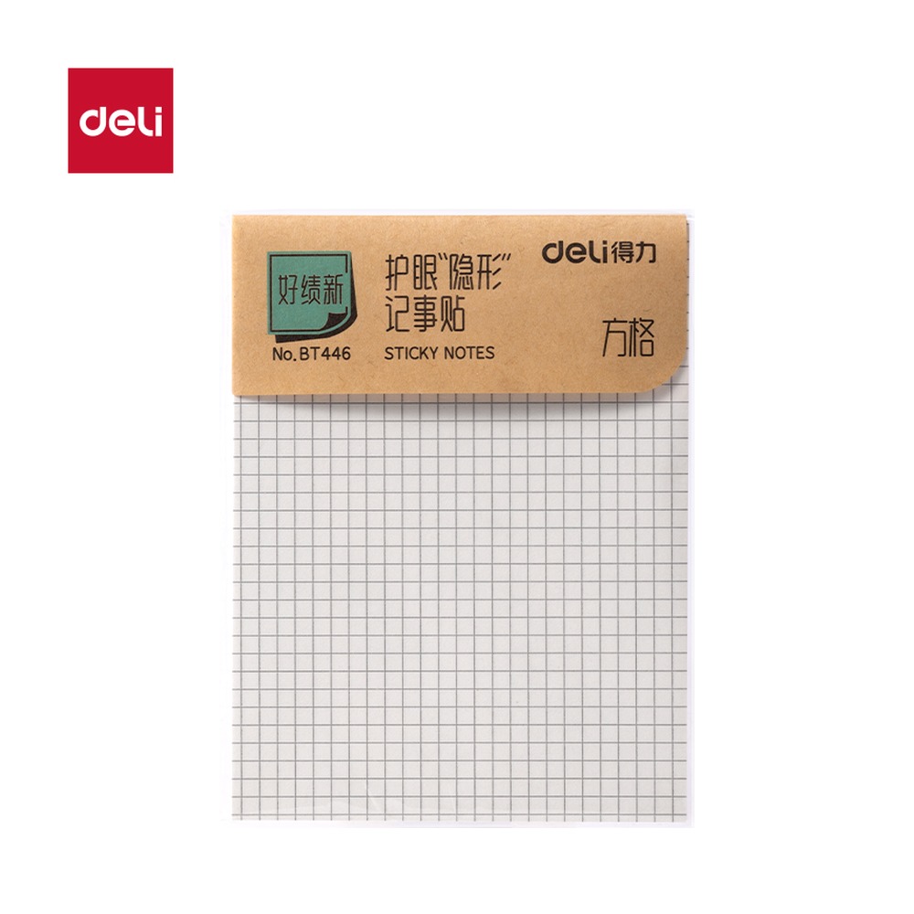DELI/得力 个人型记事贴 BT446 尺寸:76mm*101mm；笔芯规格:76mm/101mm 单位:袋