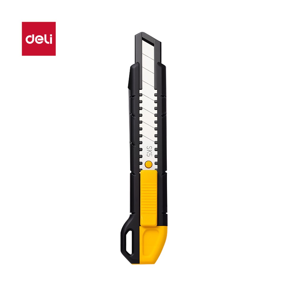 DELI/得力 美工刀60°SK5 TD400 颜色:黑色；尺寸:18mm；其他:60°SK5；笔芯规格:18mm 单位:把