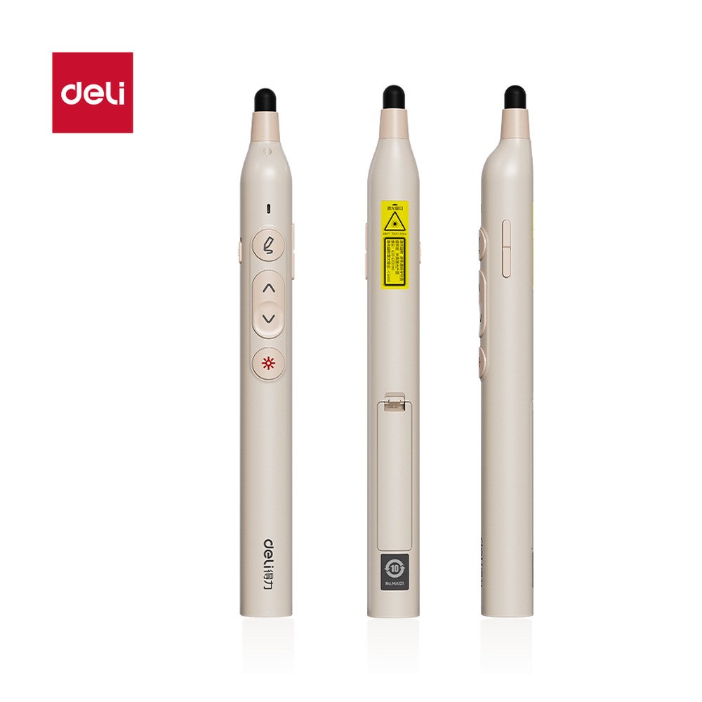 DELI/得力 激光翻页笔 MA121 颜色:粉色；尺寸:194mm*18.5mmx*19mm 单位:支