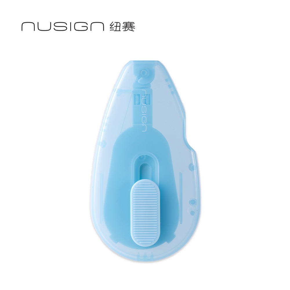 DELI/得力 修正带 NS224 颜色:透明蓝；尺寸:5mm*12m；笔芯规格:5mm 单位:个